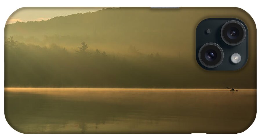Sun iPhone Case featuring the photograph Kayaking in the sunrays by Vance Bell