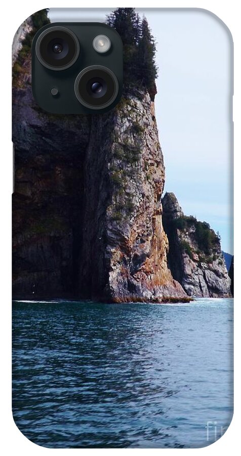Kenai Fjords iPhone Case featuring the photograph Kenai Fjords Rock Formation by Brigitte Emme