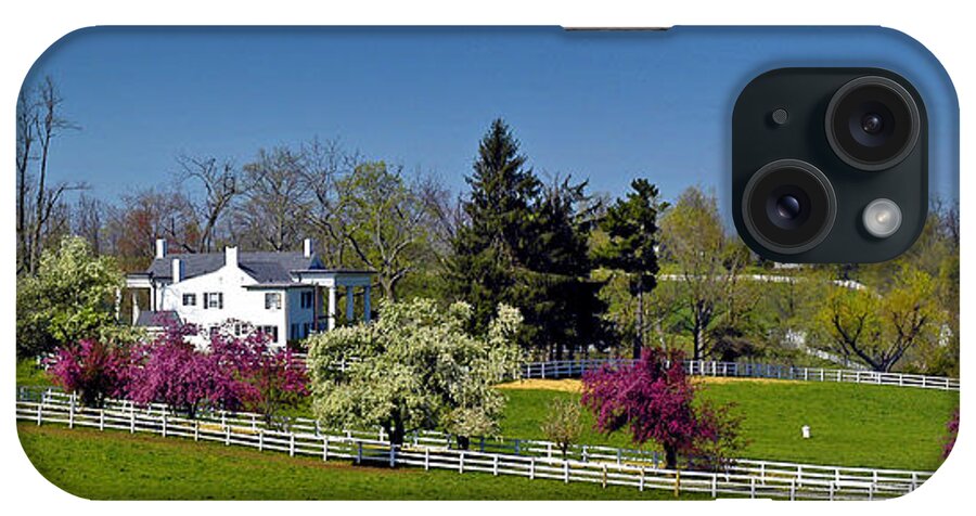 Spring iPhone Case featuring the photograph Kentucky Horse Farm by Randall Branham