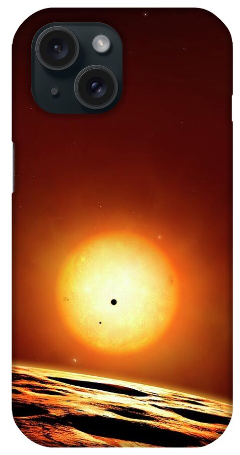 Ancient iPhone Case featuring the photograph Kepler 444 System Of Planets by Mark Garlick/science Photo Library