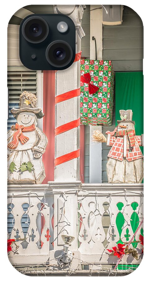 America iPhone Case featuring the photograph Key West Christmas Decorations 2 - HDR Style by Ian Monk