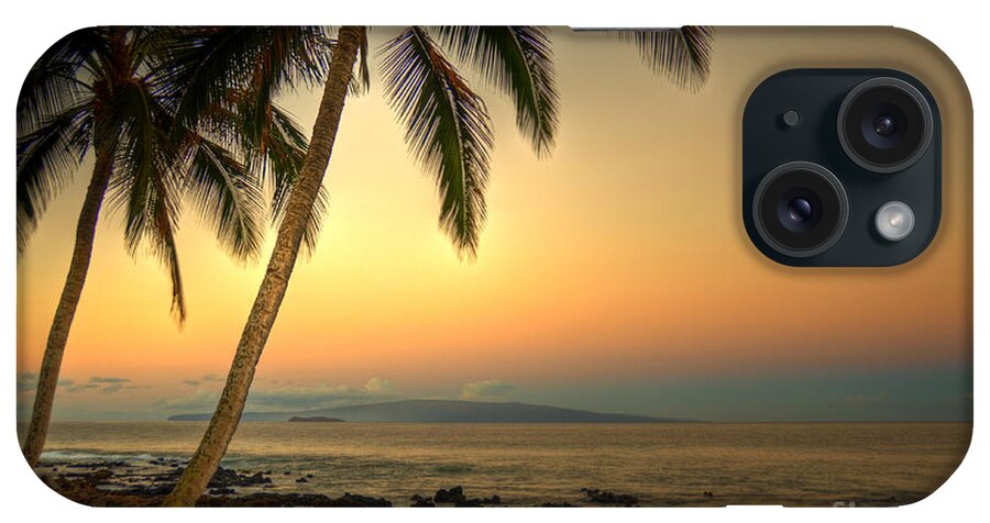 Kihei iPhone Case featuring the photograph Kihei Palm Sunrise by Kelly Wade