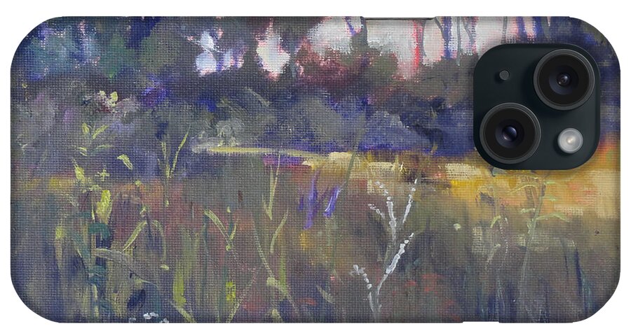 Kingwood Center iPhone Case featuring the painting Kingwood Prairie by Judy Fischer Walton