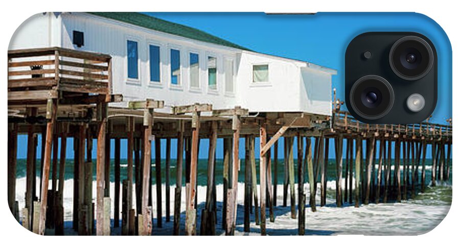 Photography iPhone Case featuring the photograph Kitty Hawk Pier On The Beach, Kitty by Panoramic Images