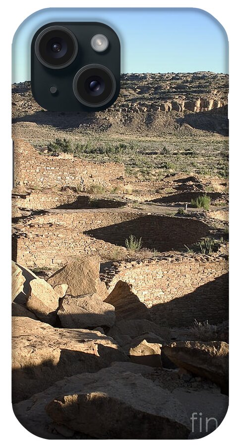 Chaco iPhone Case featuring the photograph Kivas Chaco Canyon by Steven Ralser