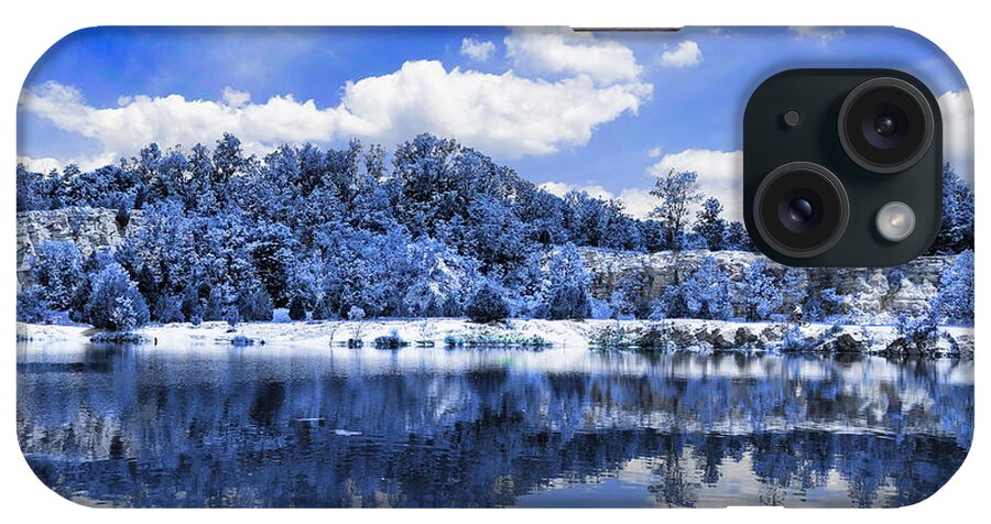 Blue iPhone Case featuring the photograph Klondike Blue by Bill and Linda Tiepelman