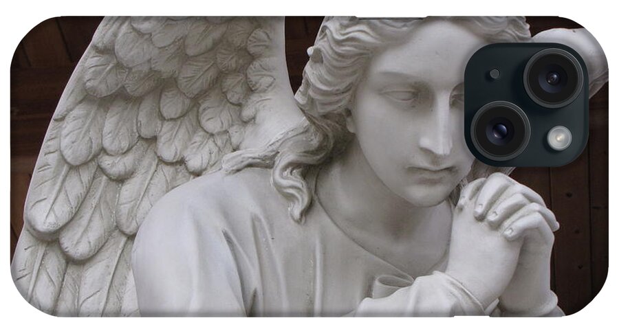 Kneeling Angel iPhone Case featuring the photograph Kneeling Angel by Beth Vincent