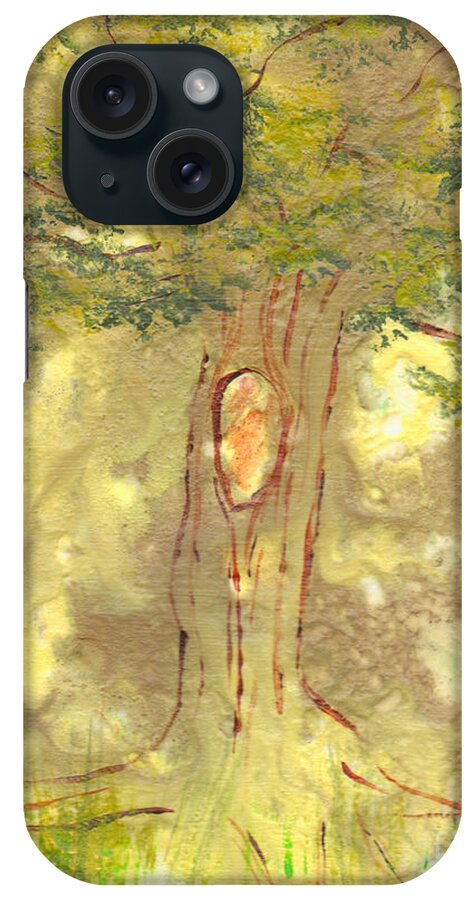 Tree iPhone Case featuring the painting Knot by Paulette B Wright