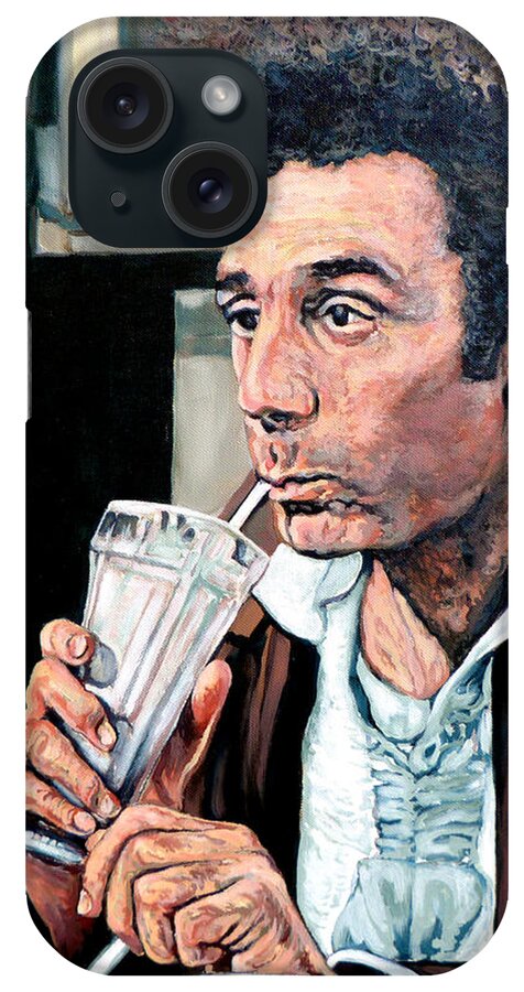 Kramer Portrait iPhone Case featuring the painting Kramer by Tom Roderick