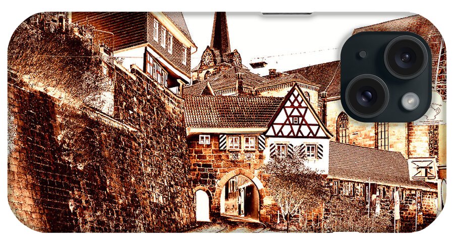 Prott iPhone Case featuring the photograph Kronach medieval town in Franconia by Rudi Prott