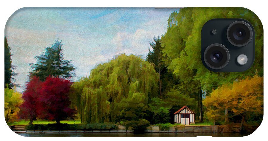 Cabine iPhone Case featuring the photograph La Cabane a Acquigny by Jean-Pierre Ducondi