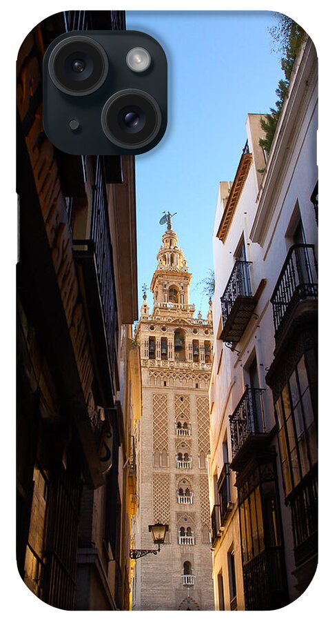 Seville iPhone Case featuring the photograph La Giralda - Seville Spain #2 by AM FineArtPrints