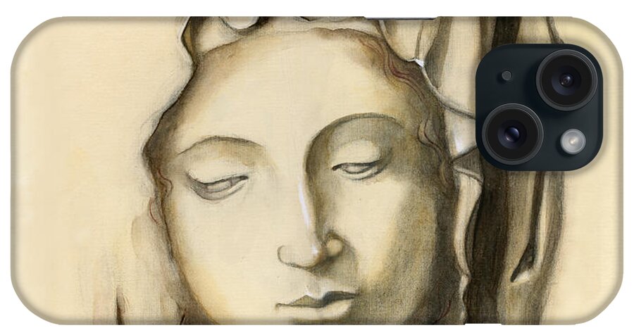 Pieta iPhone Case featuring the painting La Pieta-Progression 1 by Terry Webb Harshman