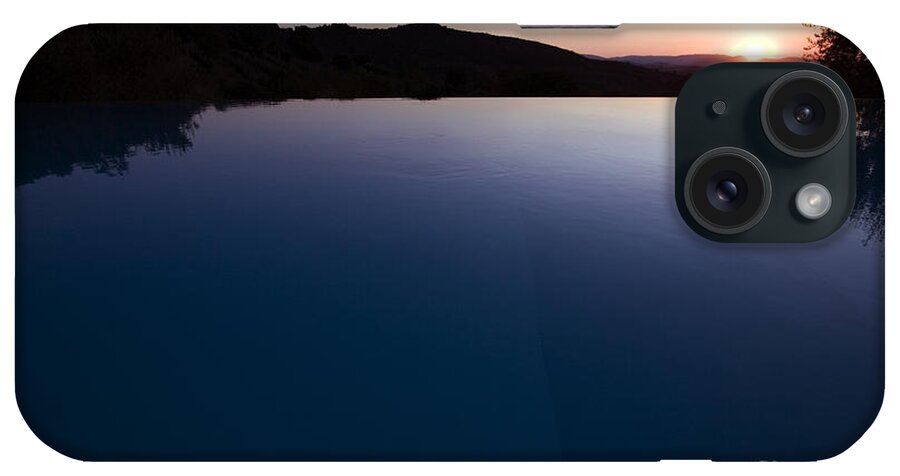 Lake iPhone Case featuring the photograph Lake And Sunset, Umbria, Italy by Tim Holt