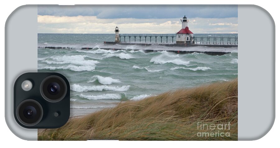 Lake Michigan iPhone Case featuring the photograph Lake Michigan Winds by Ann Horn