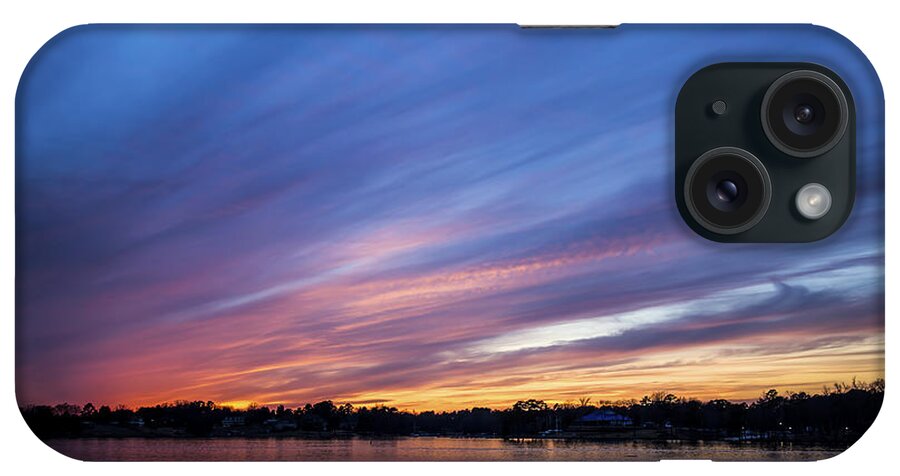 Water iPhone Case featuring the photograph Lake Murray Sunset-1 by Charles Hite