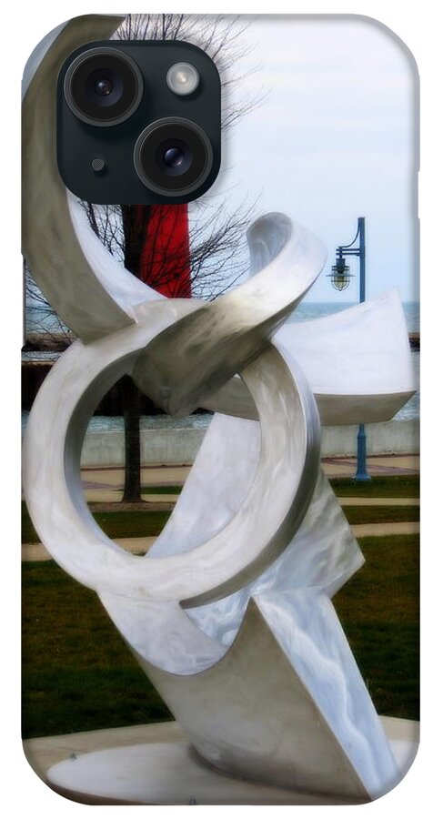 Sculpture iPhone Case featuring the photograph Lakeside Art by Kay Novy