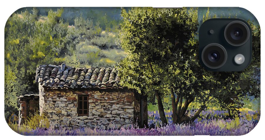 Lavender iPhone Case featuring the painting Lala Vanda by Guido Borelli