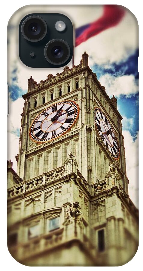 Lamar Life iPhone Case featuring the photograph Lamar Life Clock Tower by Jim Albritton