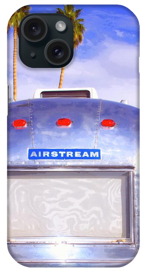 Airstream iPhone Case featuring the photograph LAND YACHT PLEASURE Palm Springs CA by William Dey