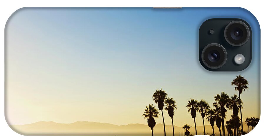 Santa Monica Mountains iPhone Case featuring the photograph Landscape Image Of Venice Beach by Bluehill75