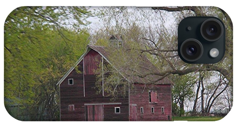 Barn iPhone Case featuring the photograph Large Red Barn by Yumi Johnson