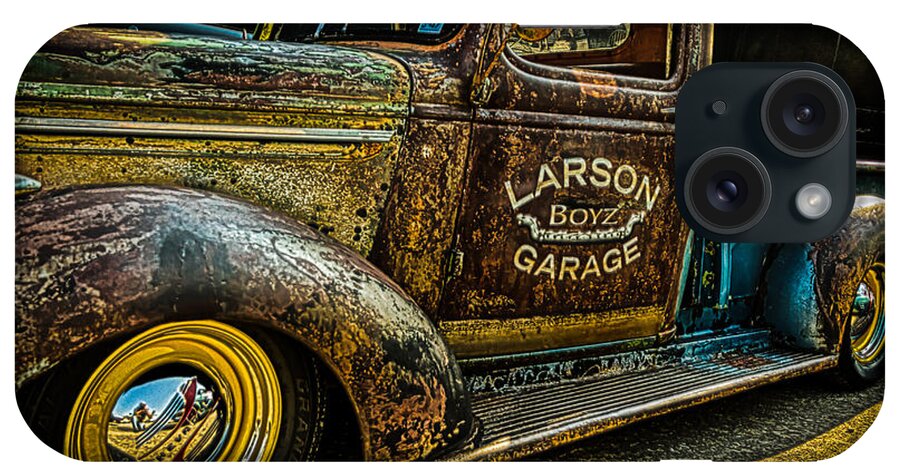 B52 iPhone 15 Case featuring the photograph Larson Boyz Garage by Jay Stockhaus