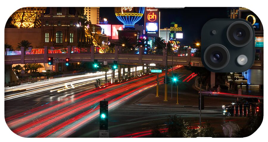 Las Vegas iPhone Case featuring the photograph Las Vegas Strip by Eddie Yerkish