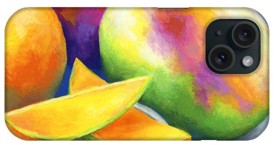 Fruit iPhone Case featuring the painting Last Mango in Paris by Stephen Anderson