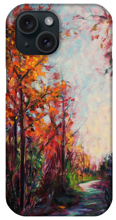 Fall iPhone Case featuring the painting Last show by Daniel W Green