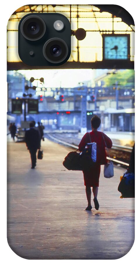 Kg iPhone Case featuring the photograph Last Train from Paris by KG Thienemann