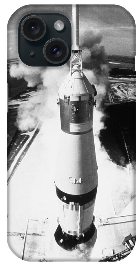 Apollo 11 iPhone Case featuring the photograph Launch Of Apollo 11 Mission On A Saturn V Rocket by Nasa/science Photo Library