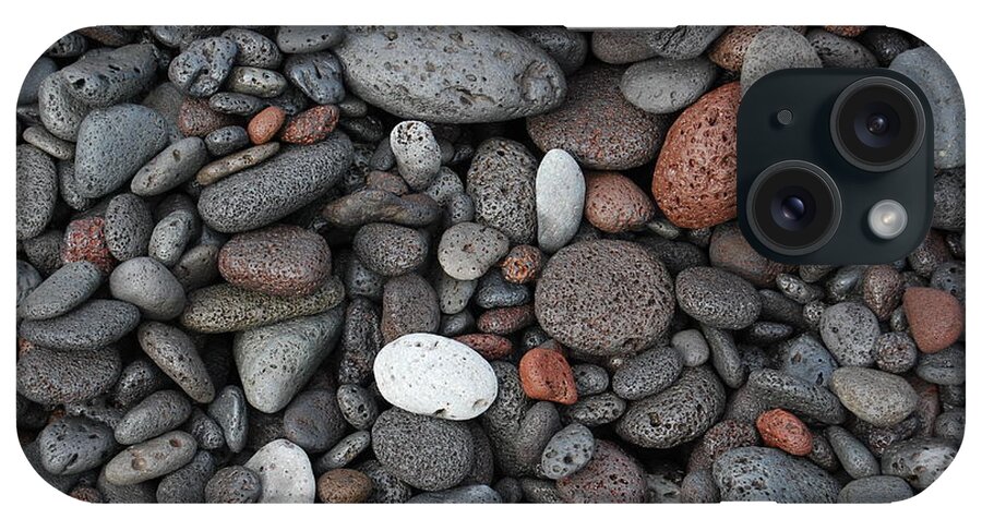 Lava iPhone Case featuring the photograph Lava Beach Rocks by Jani Freimann