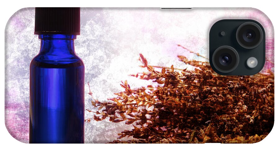Aromatherapy iPhone Case featuring the photograph Lavender Essential Oil Bottle by Olivier Le Queinec