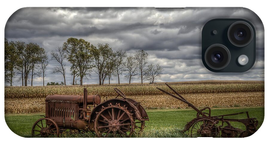 Antique Tractor iPhone Case featuring the photograph Lawn Tractor by Ray Congrove