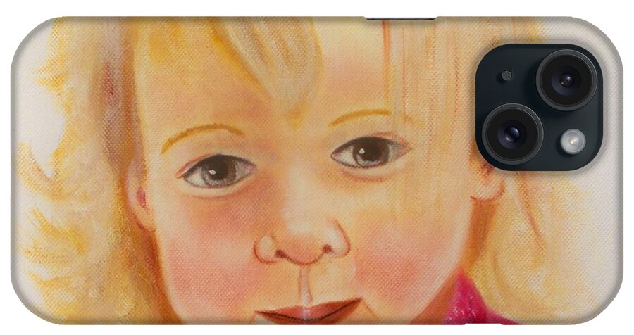 Portrait iPhone Case featuring the painting Layla by Joni McPherson