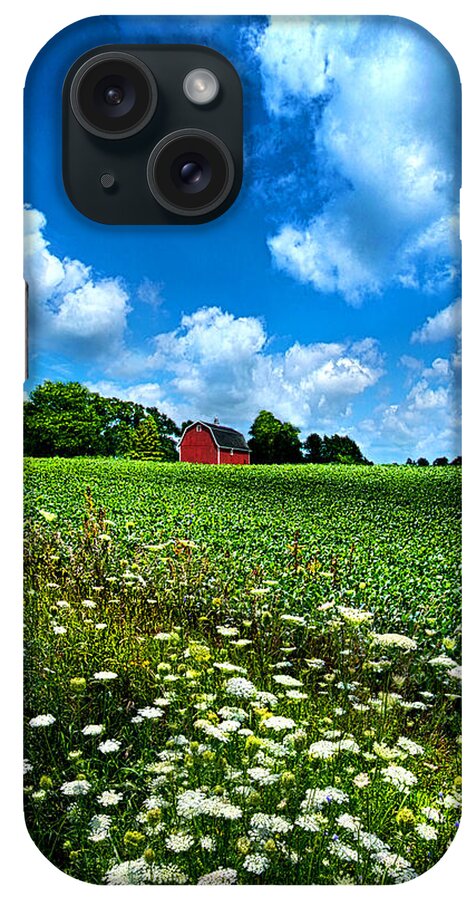 Red iPhone Case featuring the photograph Lazy Days of Summer by Phil Koch
