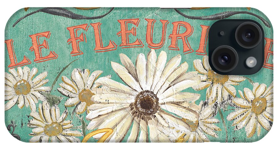 Botanical iPhone Case featuring the painting Le Marche aux Fleurs 6 by Debbie DeWitt