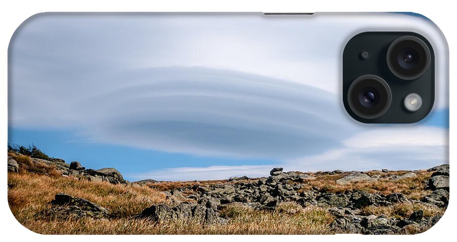 Lenticular iPhone Case featuring the photograph Lenticular Cloud Over Mount Washington by Jim DeLillo