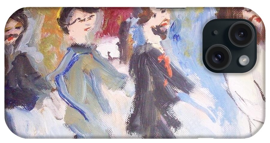 Beatles iPhone Case featuring the painting Let me take you there by Judith Desrosiers