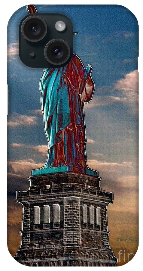 Statue Of Liberty iPhone Case featuring the photograph Liberty For All by Luther Fine Art