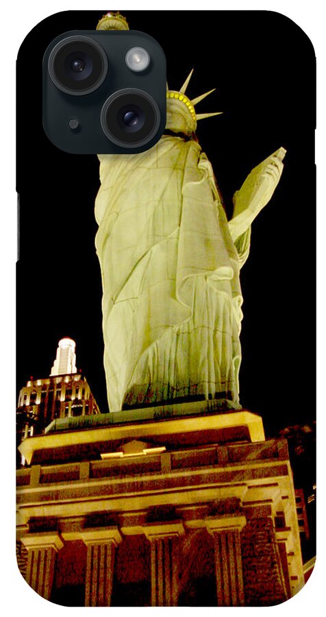 Fine Art Photograph iPhone Case featuring the photograph Liberty in Las Vegas by Mieczyslaw Rudek