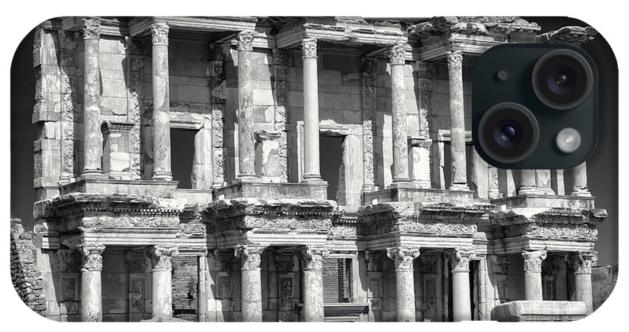 Library iPhone Case featuring the photograph Library of Celsus Ruins at Ephesus by Brad Brizek
