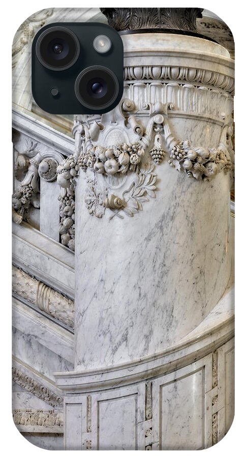 Us Library Of Congress iPhone Case featuring the photograph Library Of Congress Cherubs by Susan Candelario