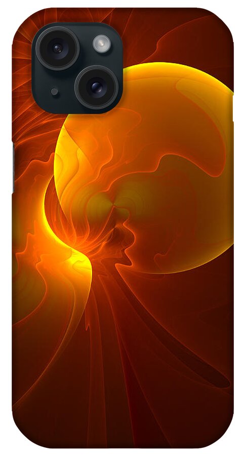 Abstract iPhone Case featuring the digital art Light by Gabiw Art