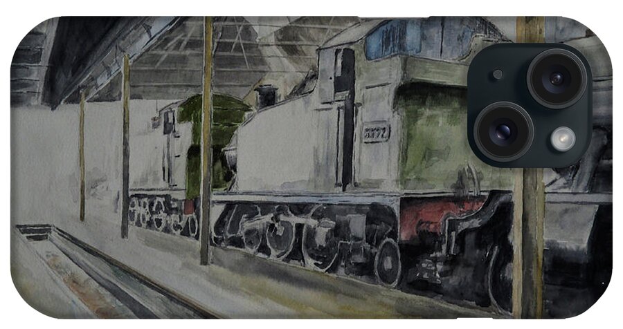 Railway iPhone Case featuring the painting Light My Fire by Martin Howard
