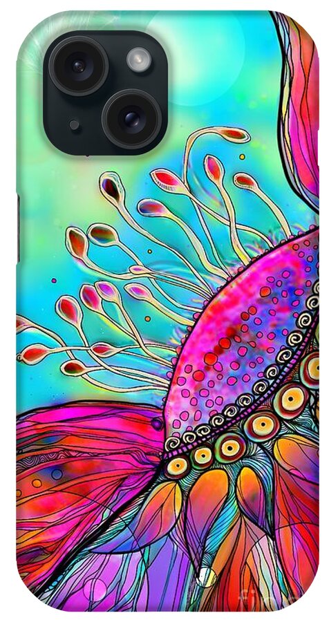 Floral iPhone Case featuring the digital art Lighter Than Air by Mary Eichert