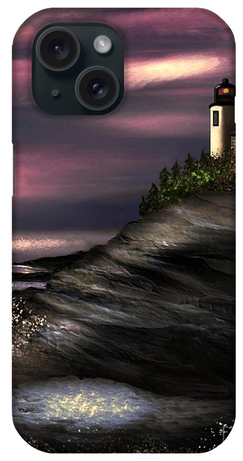 Lighthouse iPhone Case featuring the digital art Lighthouse by Dale  Ford