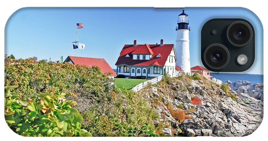 Travel iPhone Case featuring the photograph Lighthouse of Maine by Elvis Vaughn