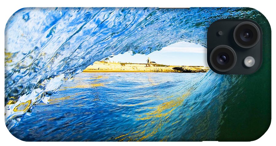 Waves iPhone Case featuring the photograph Lighthouse Wave 2 by Paul Topp